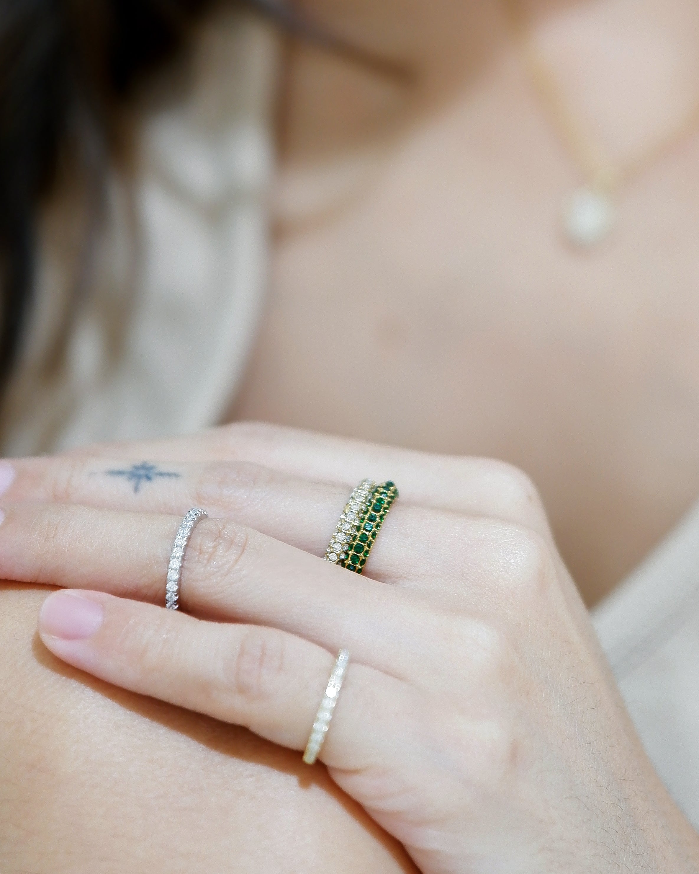 The Classic Half/Full Eternity Pinky Ring