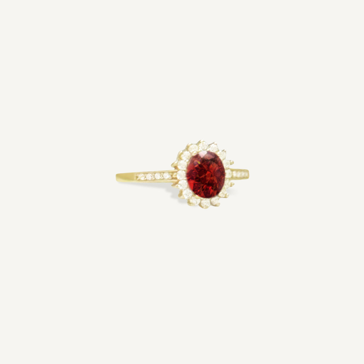 The Ethereal Red Ruby Ring in Size 5