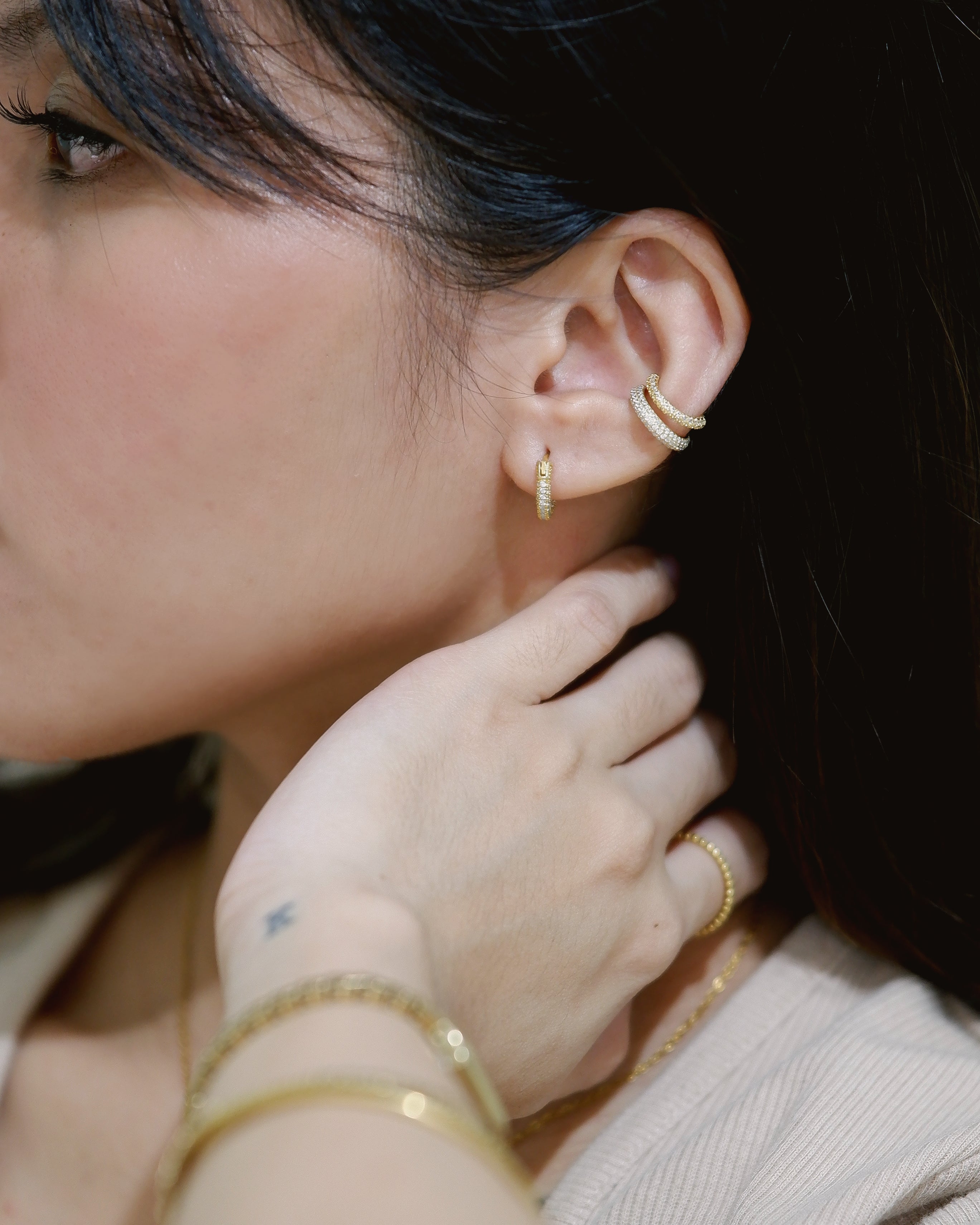 The Everyday Full Pave Classic Ear Cuff (No piercing needed)