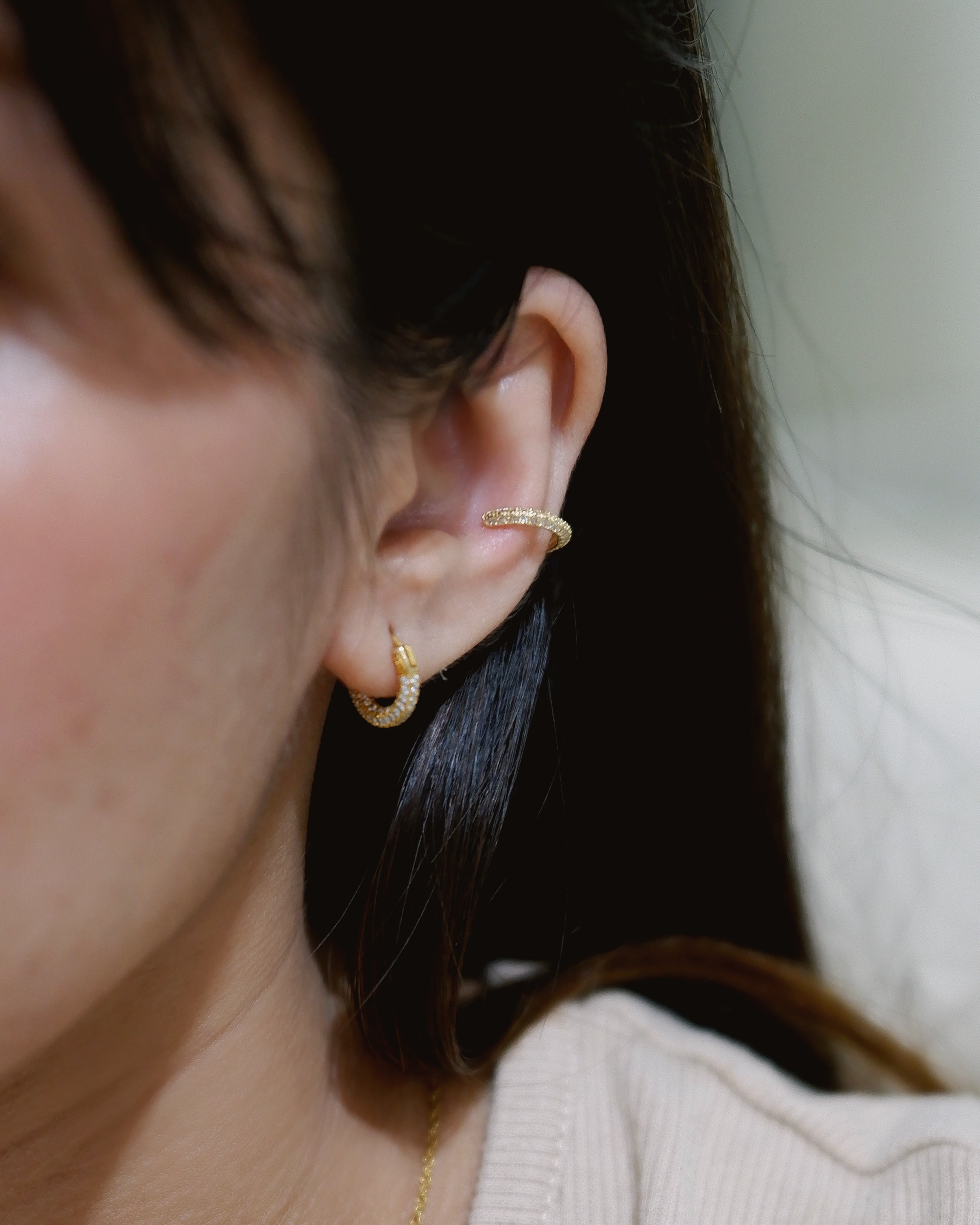 The Everyday Full Pave Classic Ear Cuff (No piercing needed)