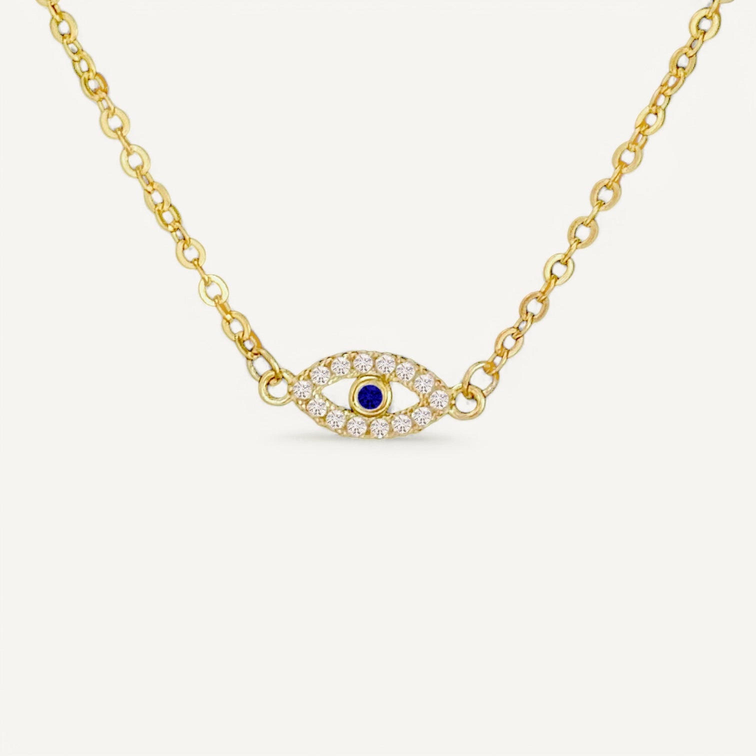 The Tiny Pave Evil Eye Bracelet