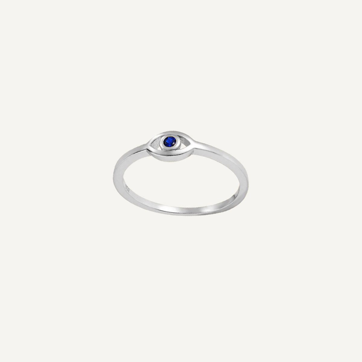 The Evil Eye Ring in Silver & Gold Vermeil