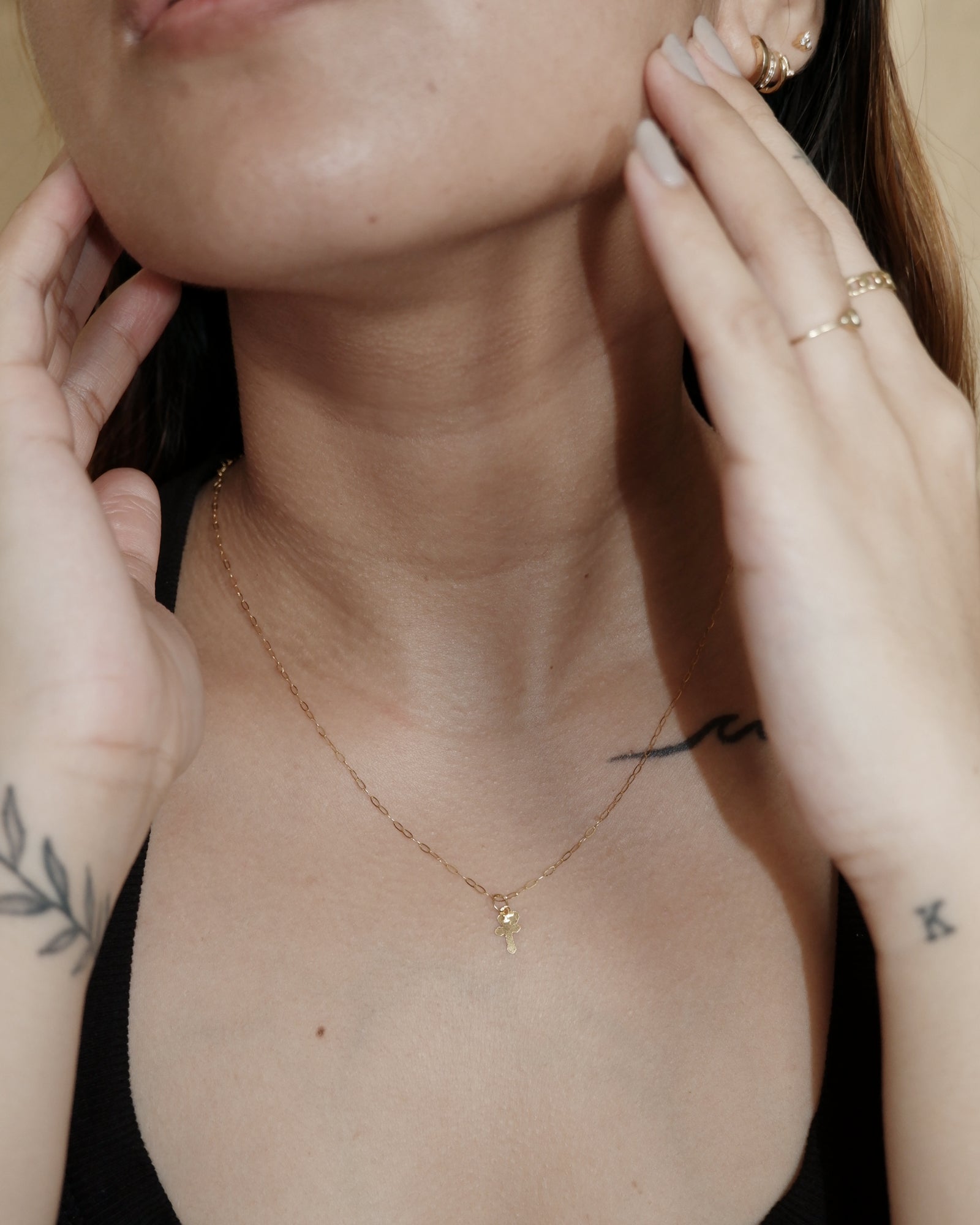 The Faith and Love Charm in Solid Gold