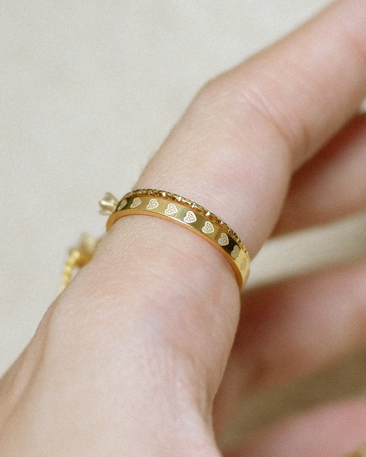 The Lasered Heart Stacker Band