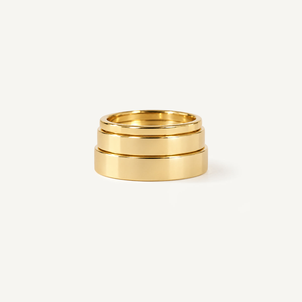 The Flat Stacker Wedding Band, Engraved
