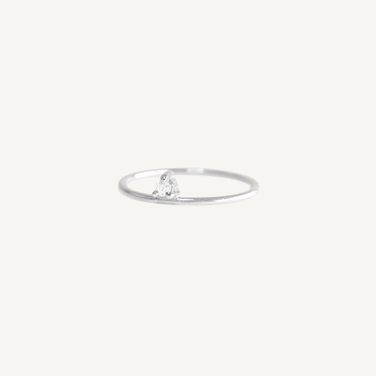 The Floating Diamond Ring in Solid Gold