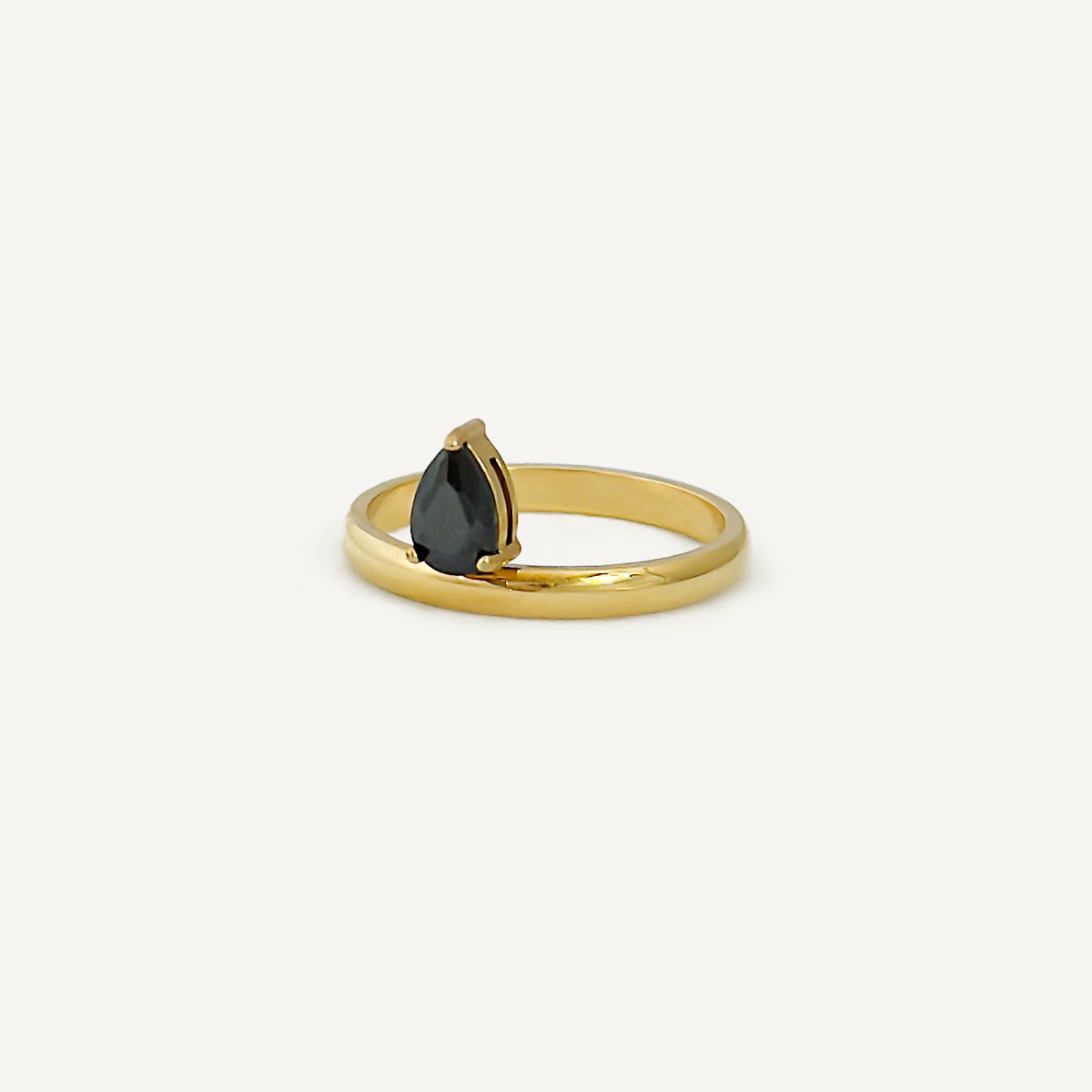 The Floating Black Onyx Ring