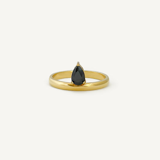 The Floating Black Onyx Ring