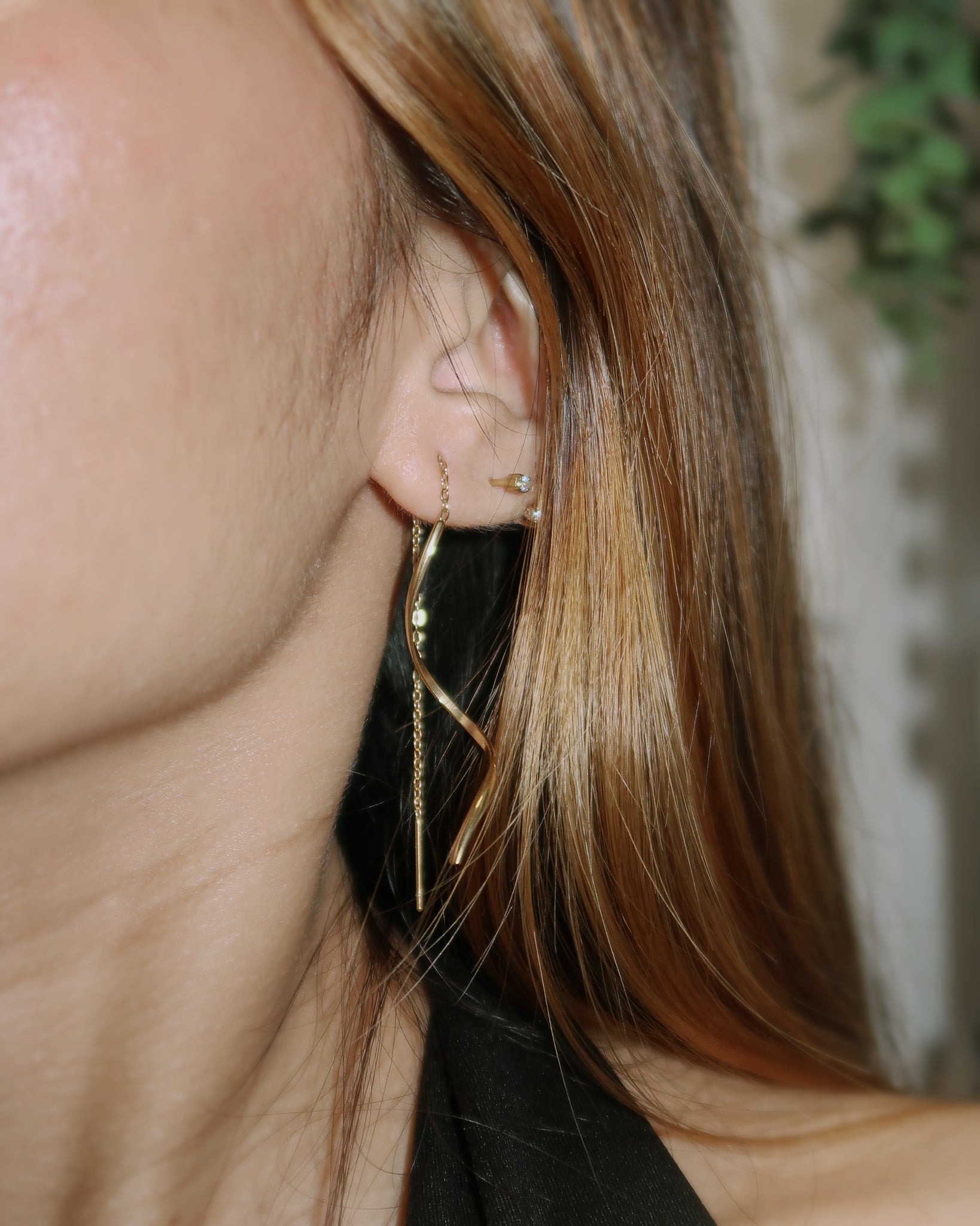 The Flowy Long Drop Earrings