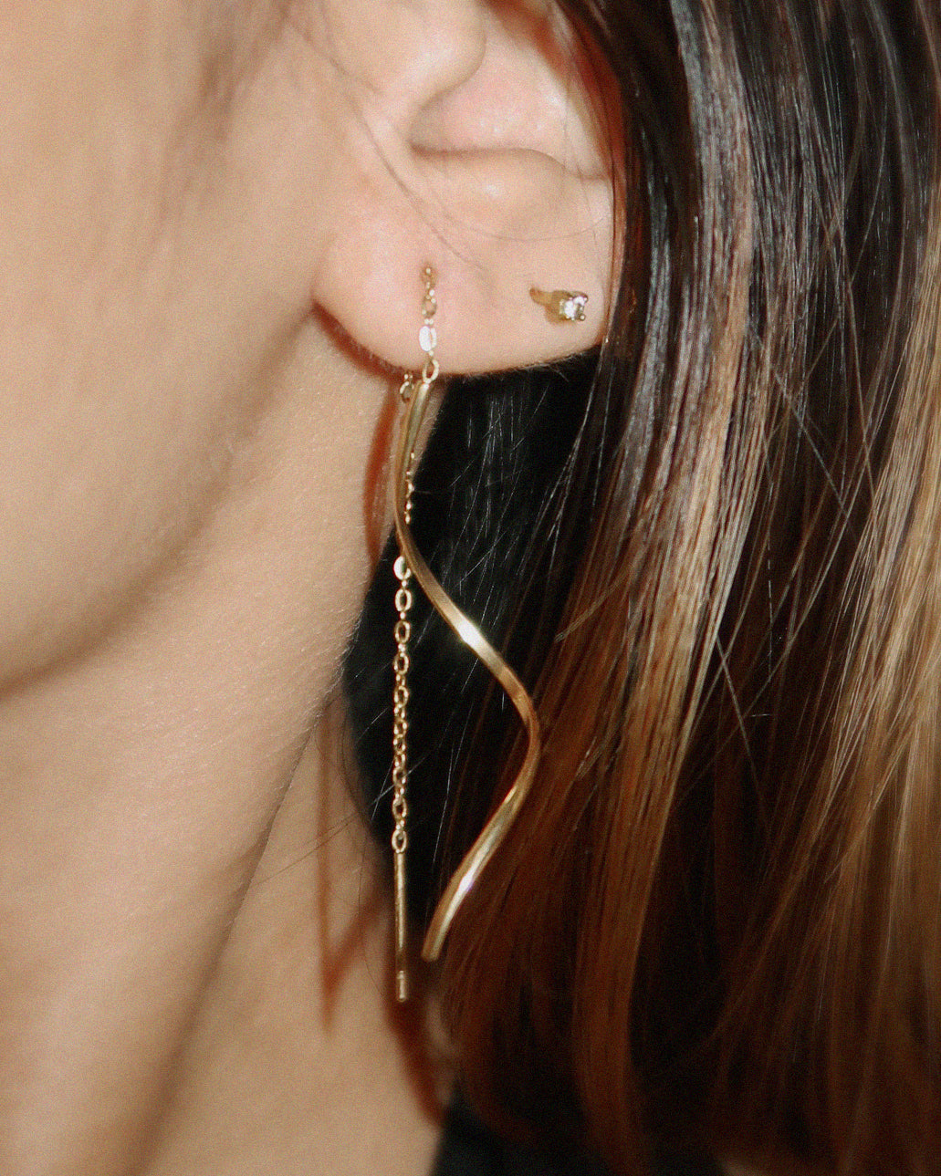The Flowy Long Drop Earrings