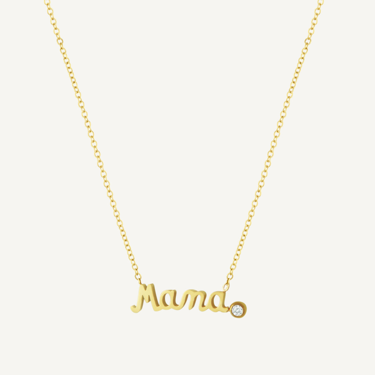 For Mama Solitaire Necklace