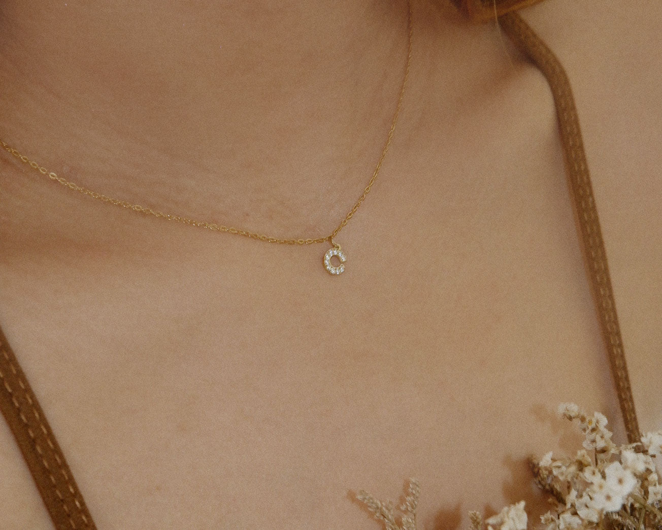 The Pave Initial Necklace