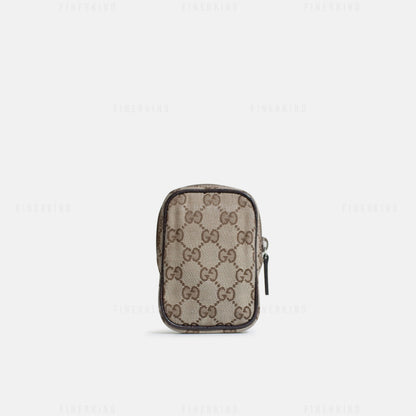 Gucci GG Canvas and Leather Cosmetic/Cigarette Pouch