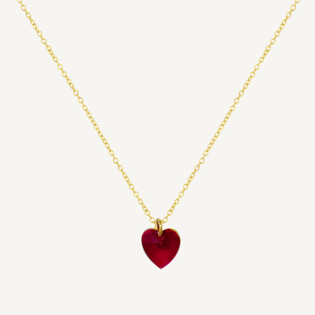 The Glassy Heart Necklace