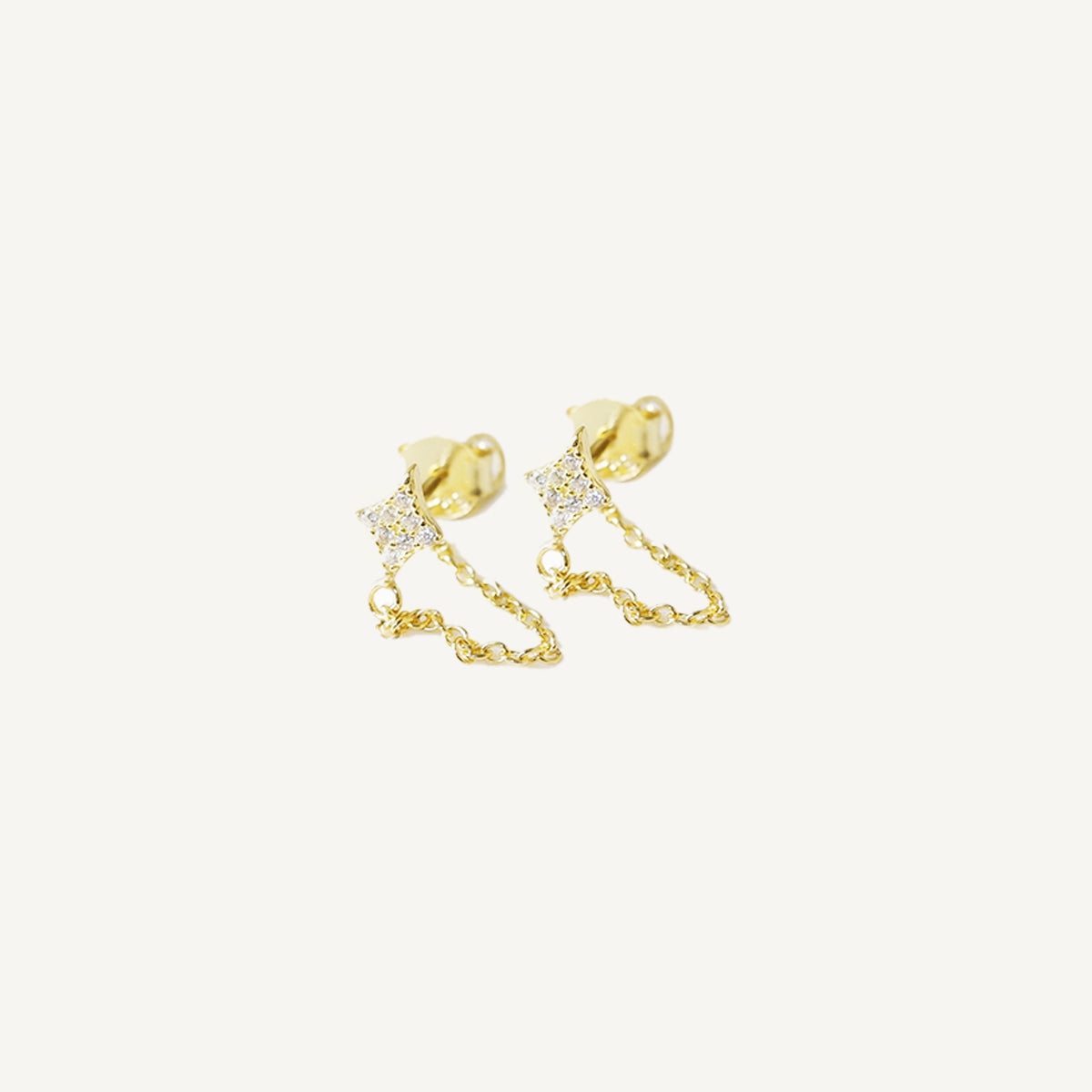 The Stellar Chain Drop Earrings