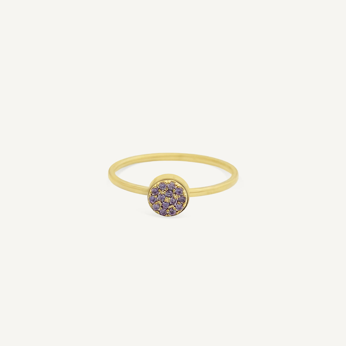 The Good Karma Pave Birthstone Ring