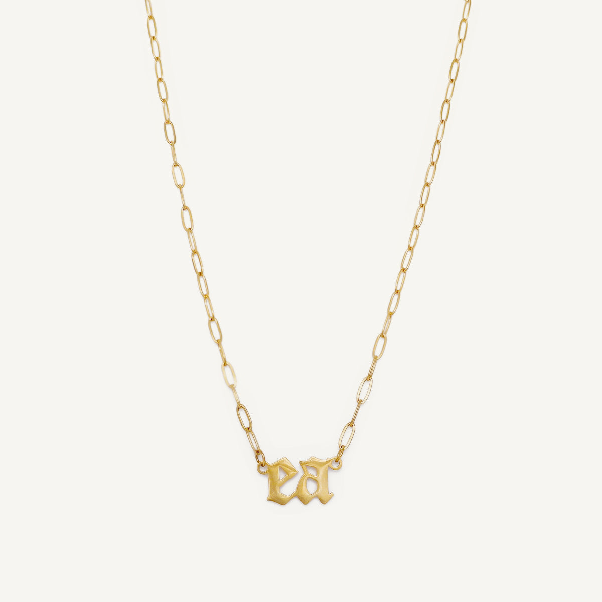 The Filly Gothic Initial / Name Necklace