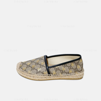 Gucci  GG Supreme Bee Espadrilles Size 35