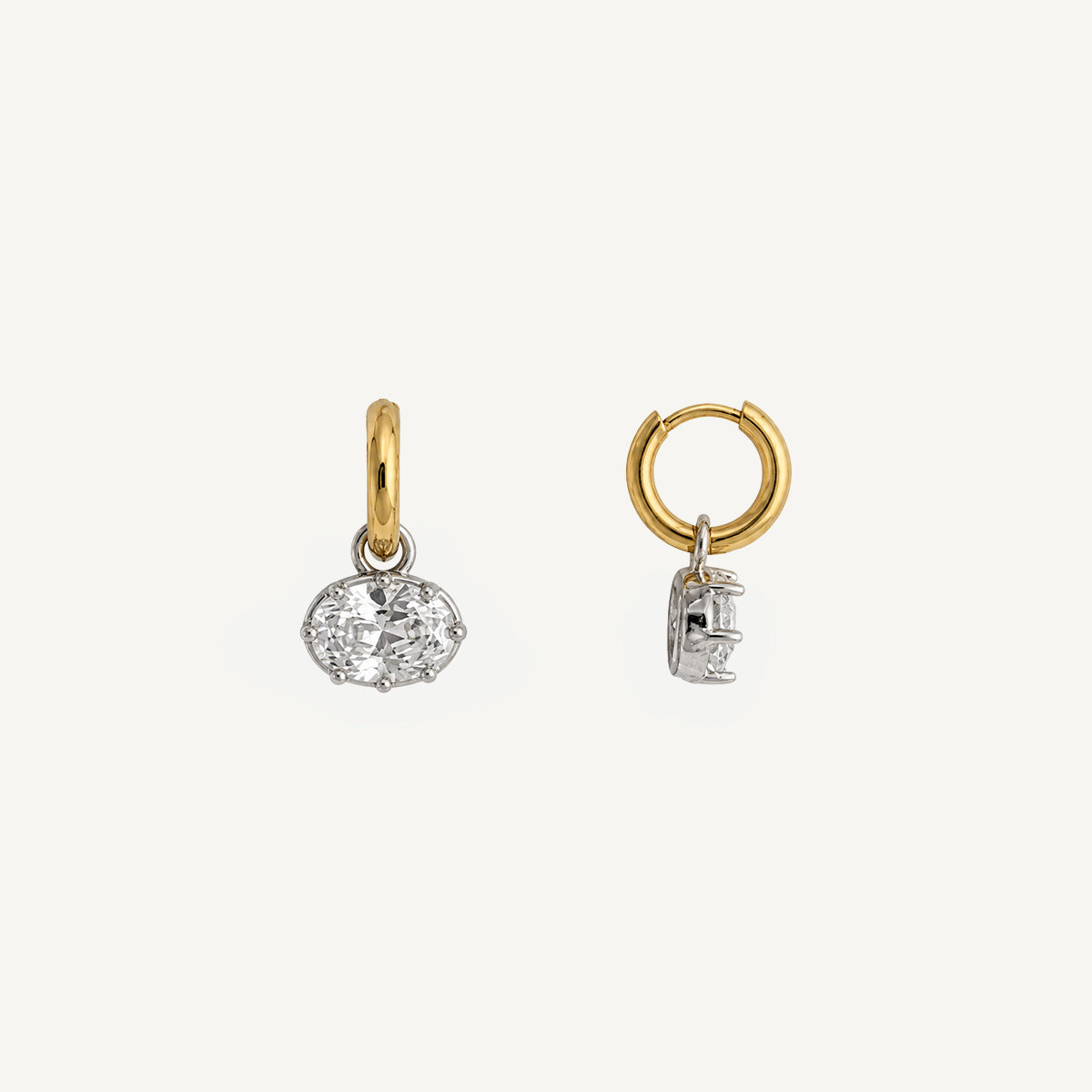 Hailey Oval Drop Hoops