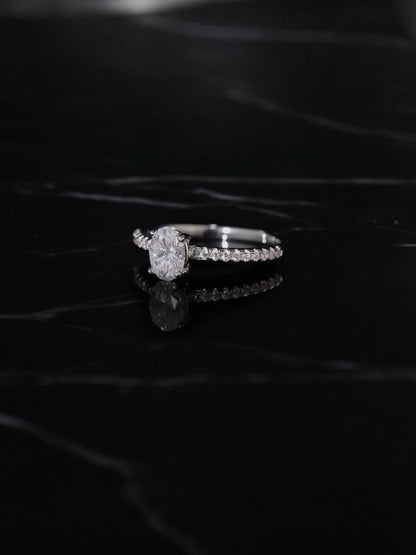 The Classic Timeless Oval Moissanite Ring