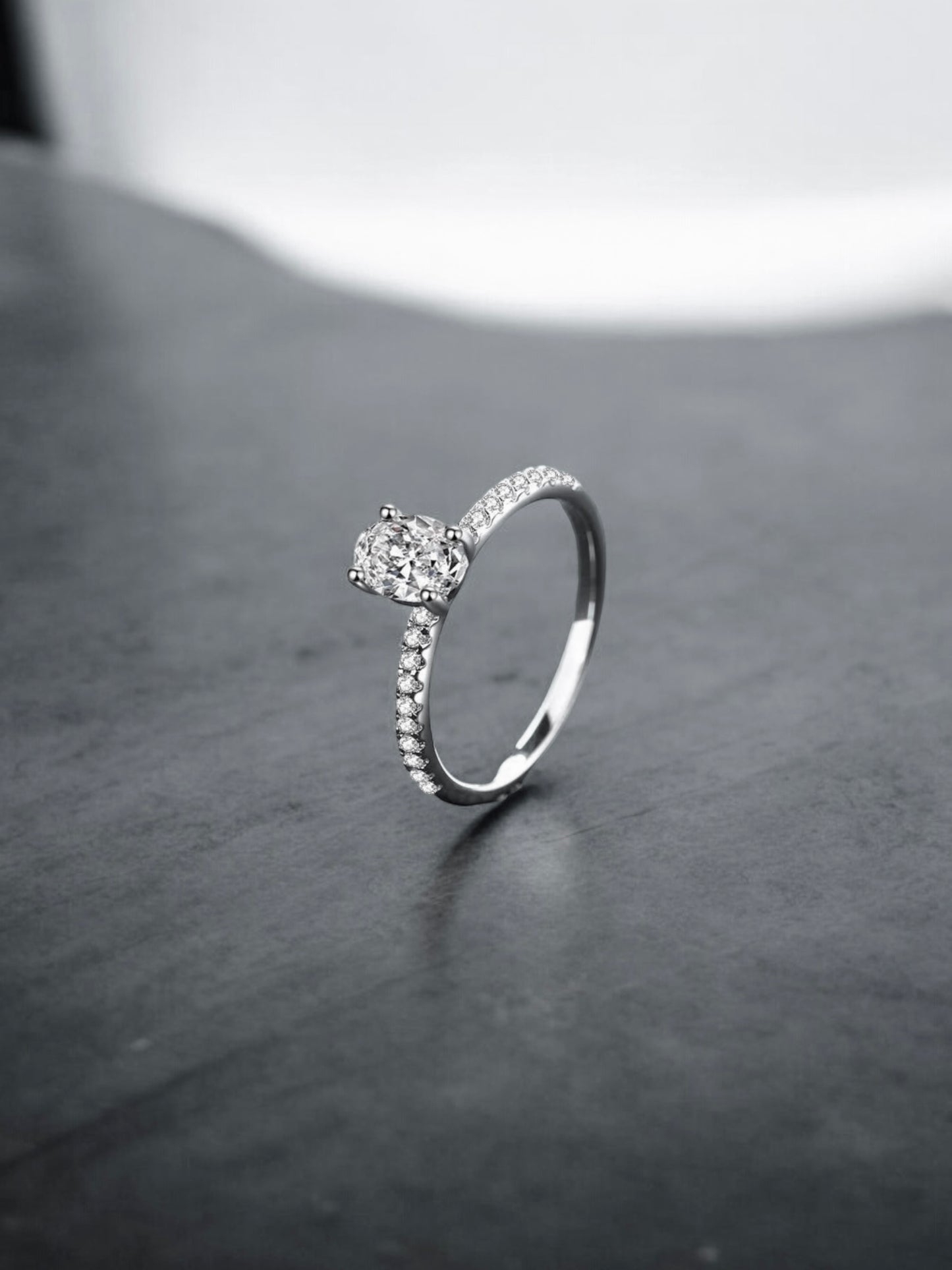 The Classic Timeless Oval Moissanite Ring