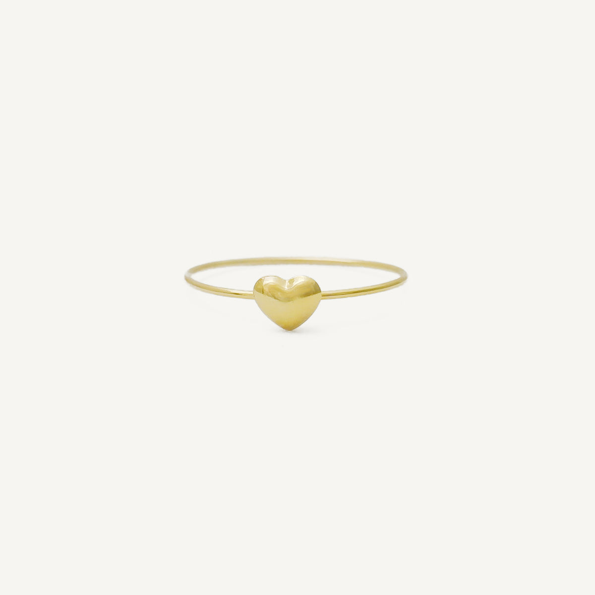 The Happy Heart Ring in Solid Gold