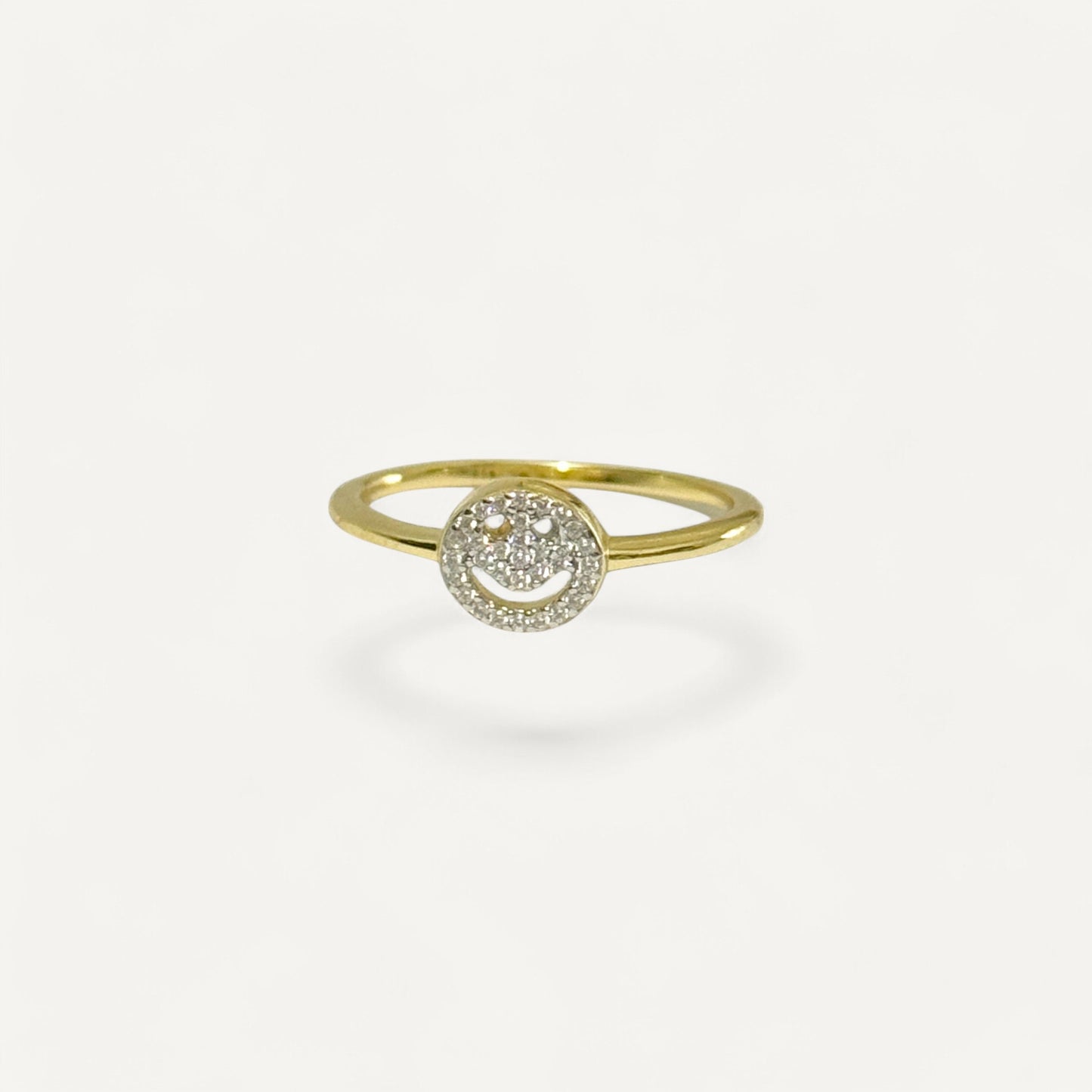 The Pave Happy Days Smile Ring