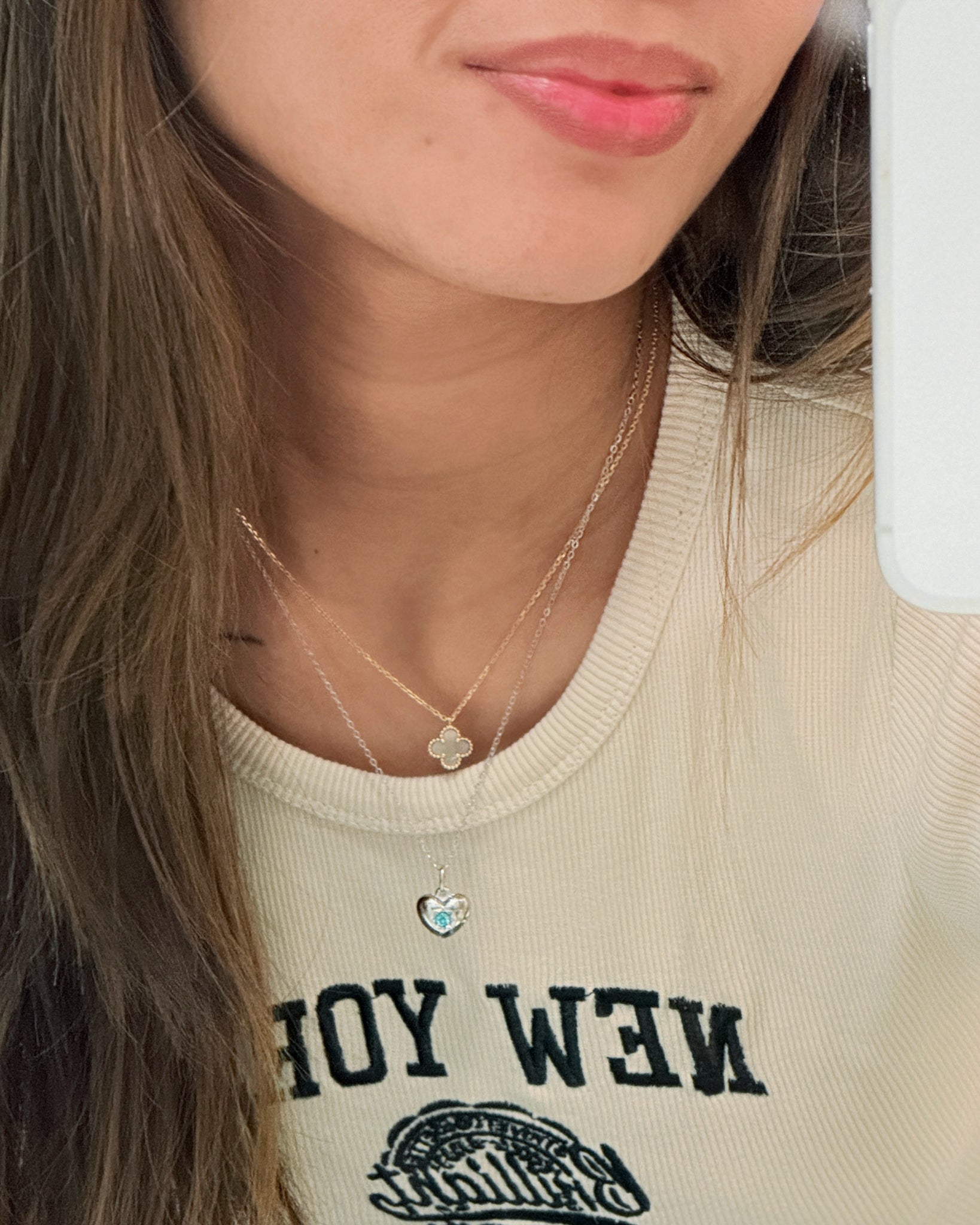 The Starlight Birthstone Chunky Heart Necklace