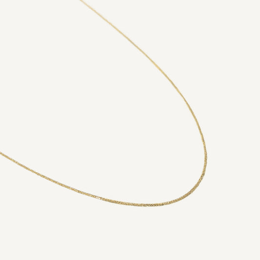 The Baby Stacker Necklace in Solid Gold