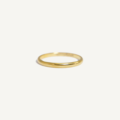 The Modern Stack - Dainty 2mm Band in Solid Gold