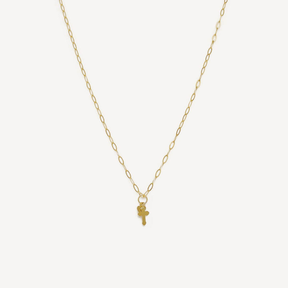 The Faith and Love Charm in Solid Gold