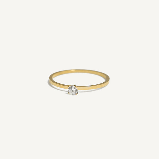 The Petite Four-Prong Solitaire Ring