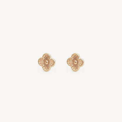 The Baby Alhambra Earrings in Solid Gold
