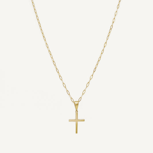 The Statement Cross Pendant in Solid Gold