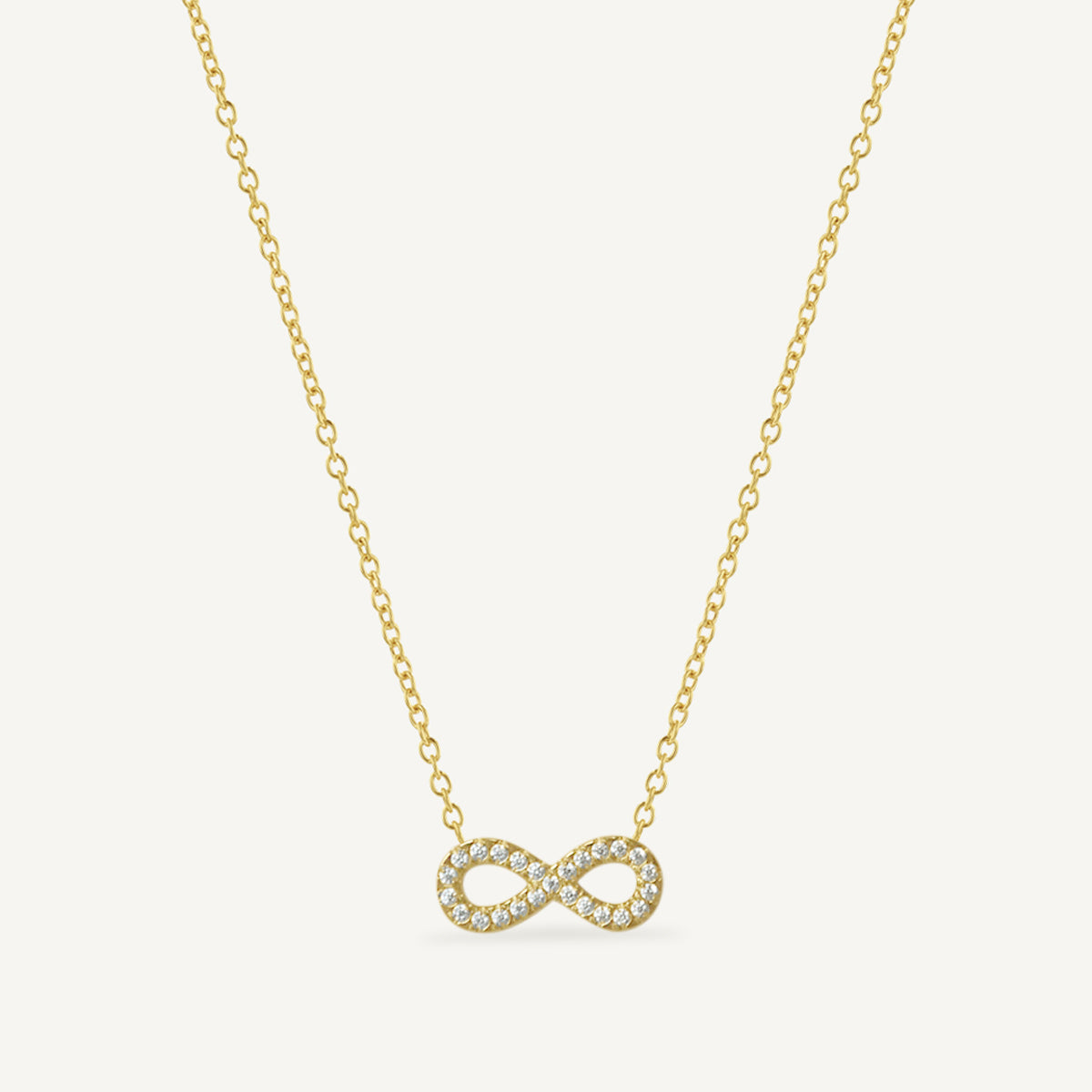 The Full Pavé Infinity Necklace