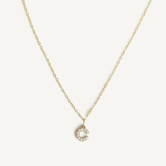 The Pave Initial Necklace