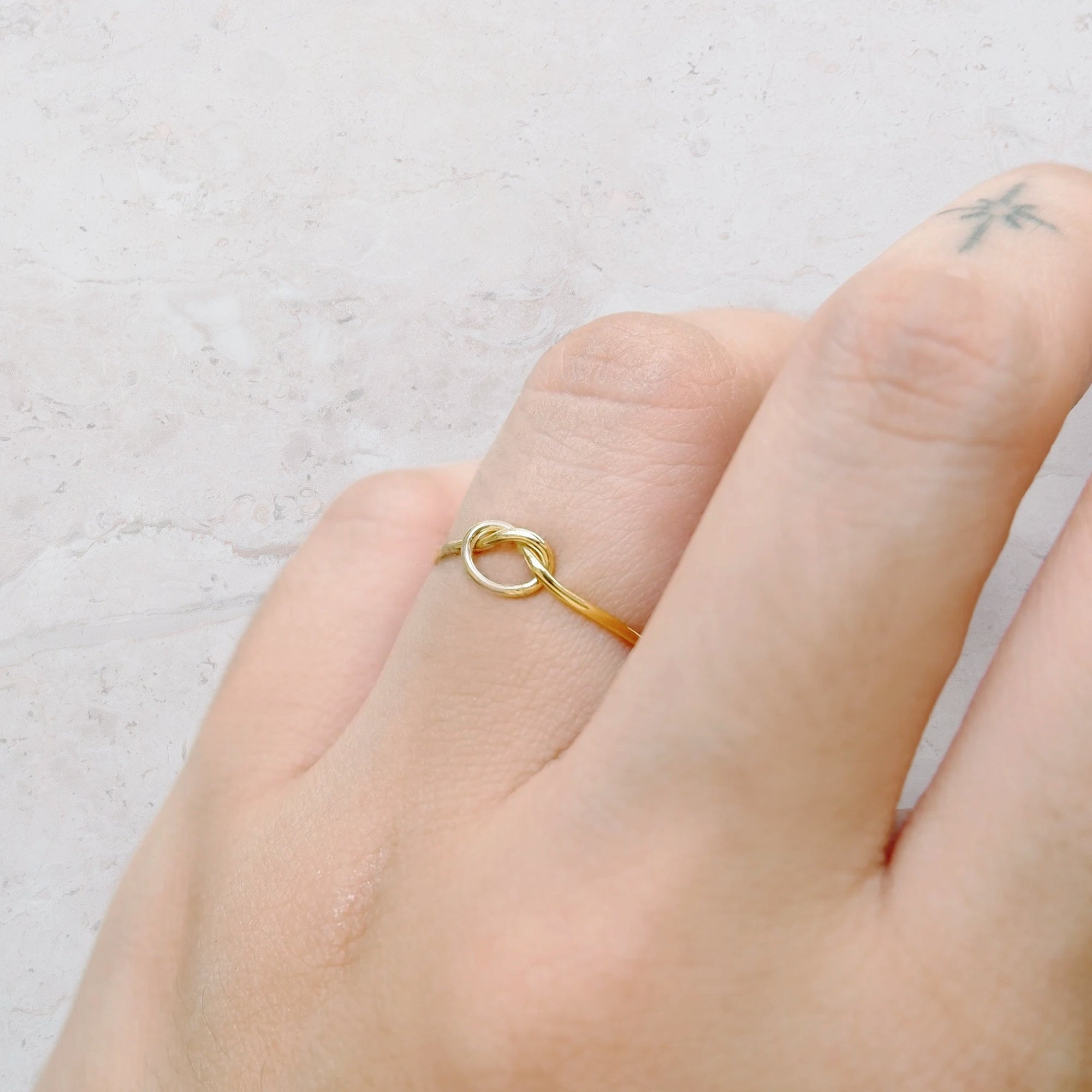 The Any-size Knot Ring in Solid Gold