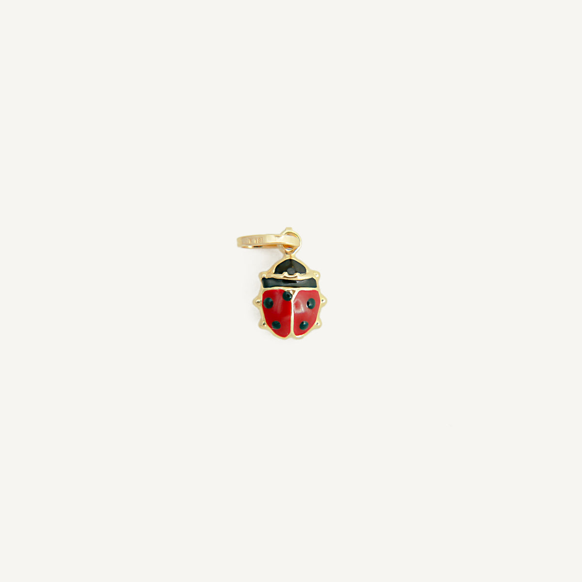 The Ladybug Charm in Solid Gold