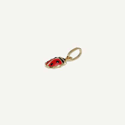 The Ladybug Charm in Solid Gold