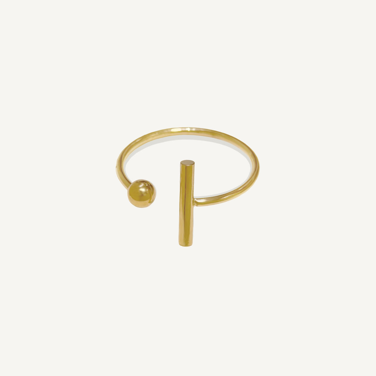The Bar and Polka Duo Ring