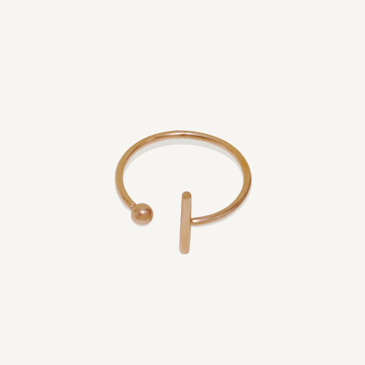 The Bar and Polka Duo Ring