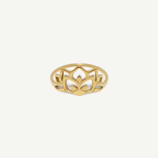 The Lotus Line Ring