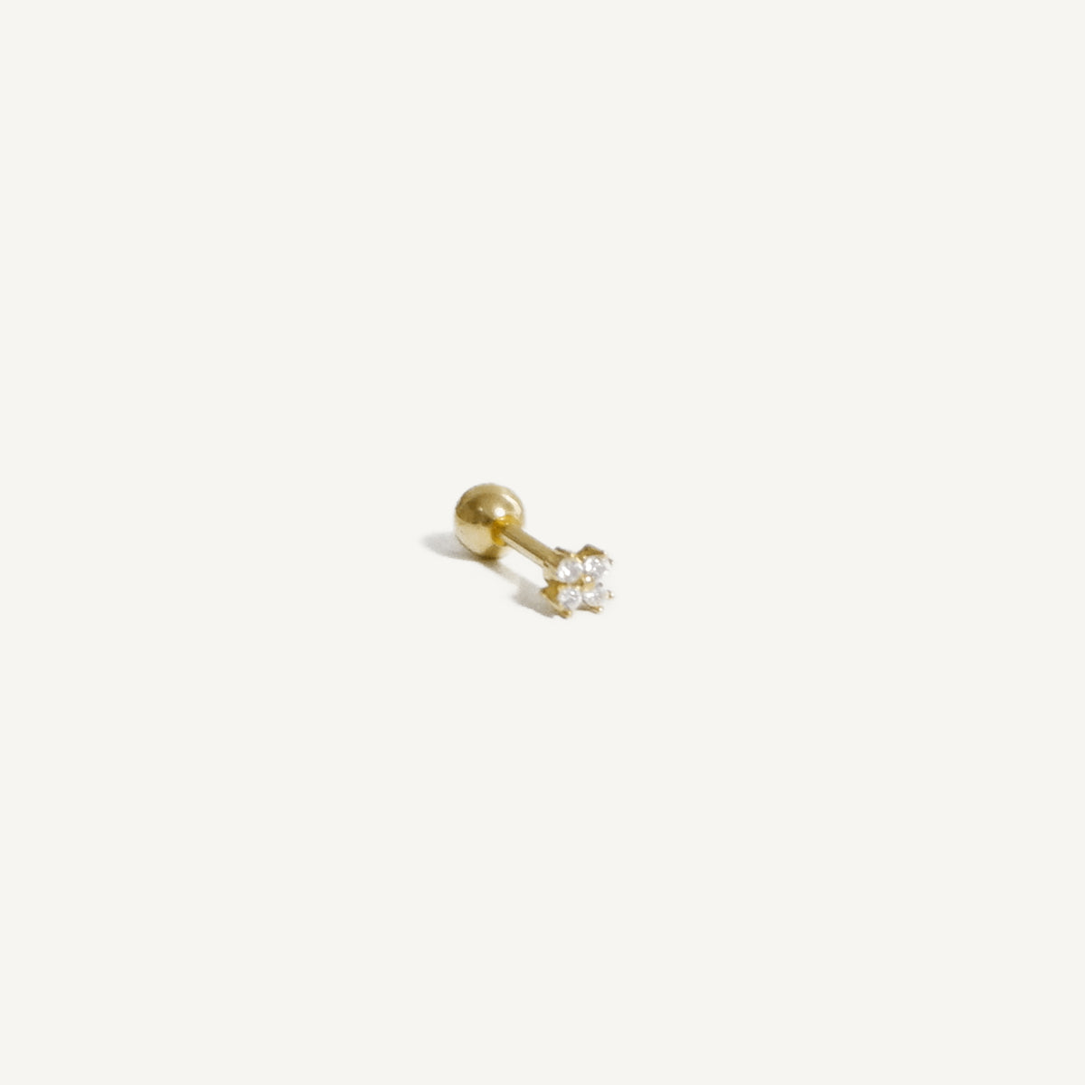 The Lucky Pave Clover Screw Back Studs