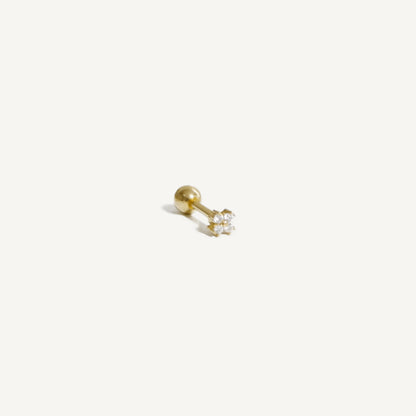 The Lucky Pave Clover Screw Back Studs