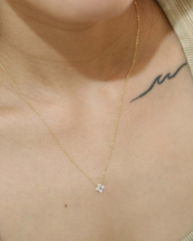 The Lucky Pave Clover Necklace