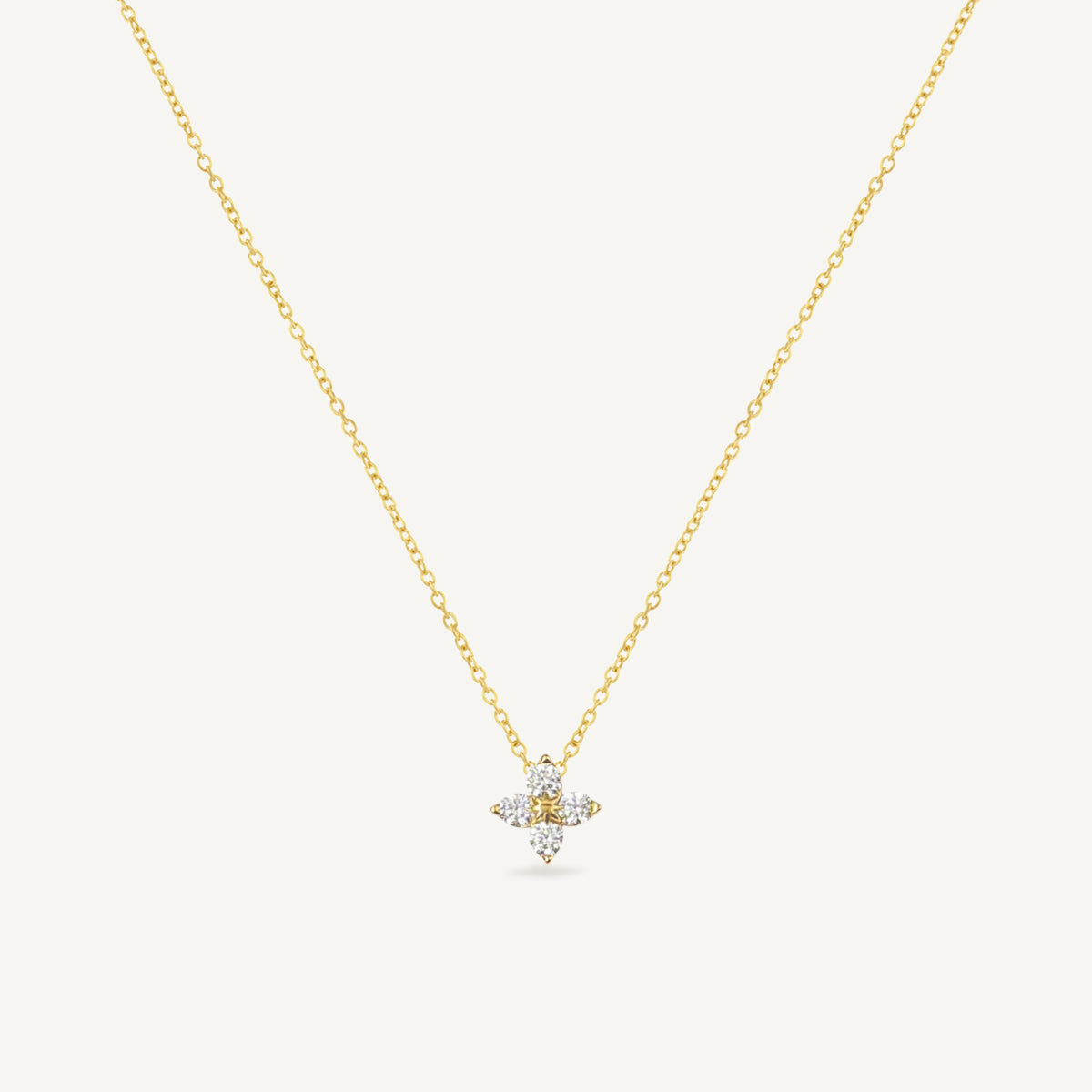 The Lucky Pave Clover Necklace
