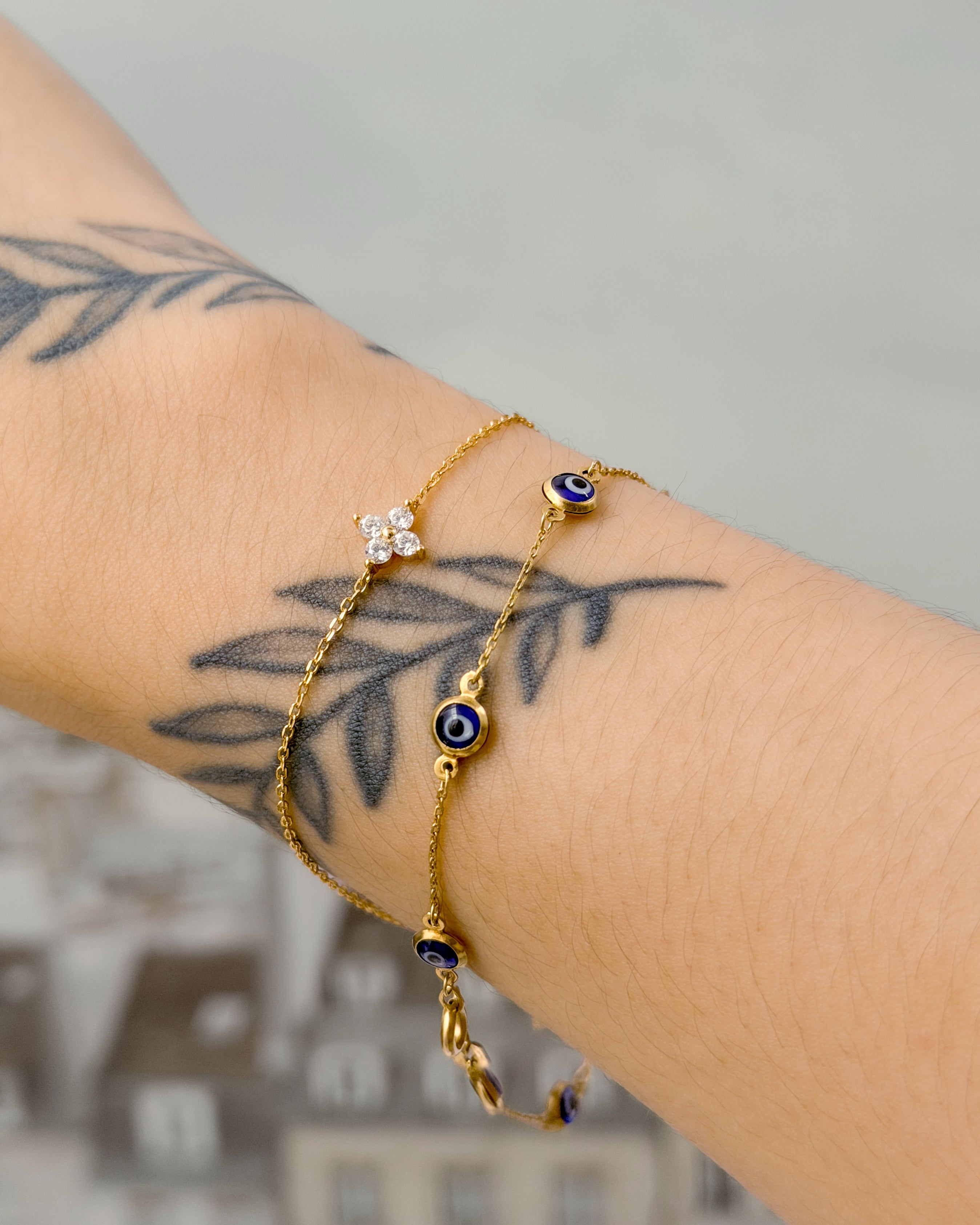 The Lucky Pave Clover Bracelet