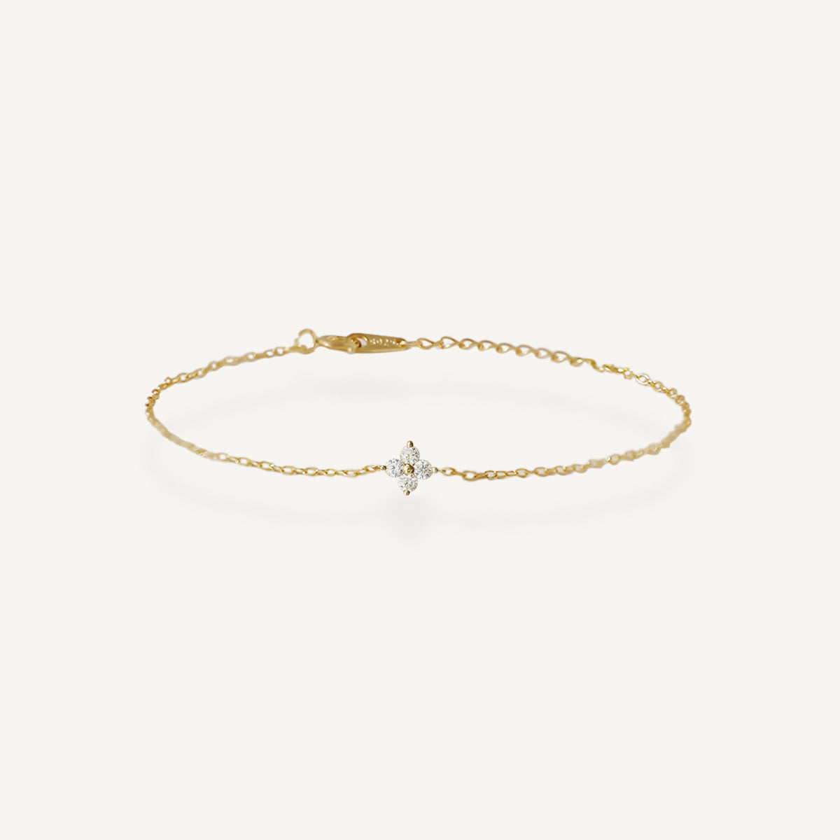 The Lucky Pave Clover Bracelet