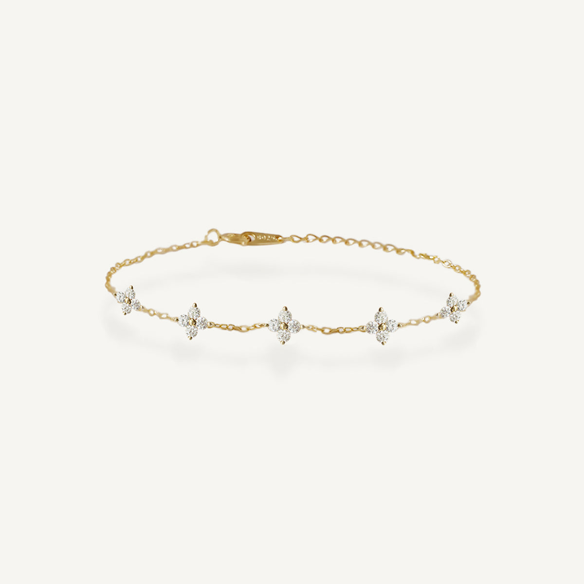 The Lucky Pave Clover Bracelet