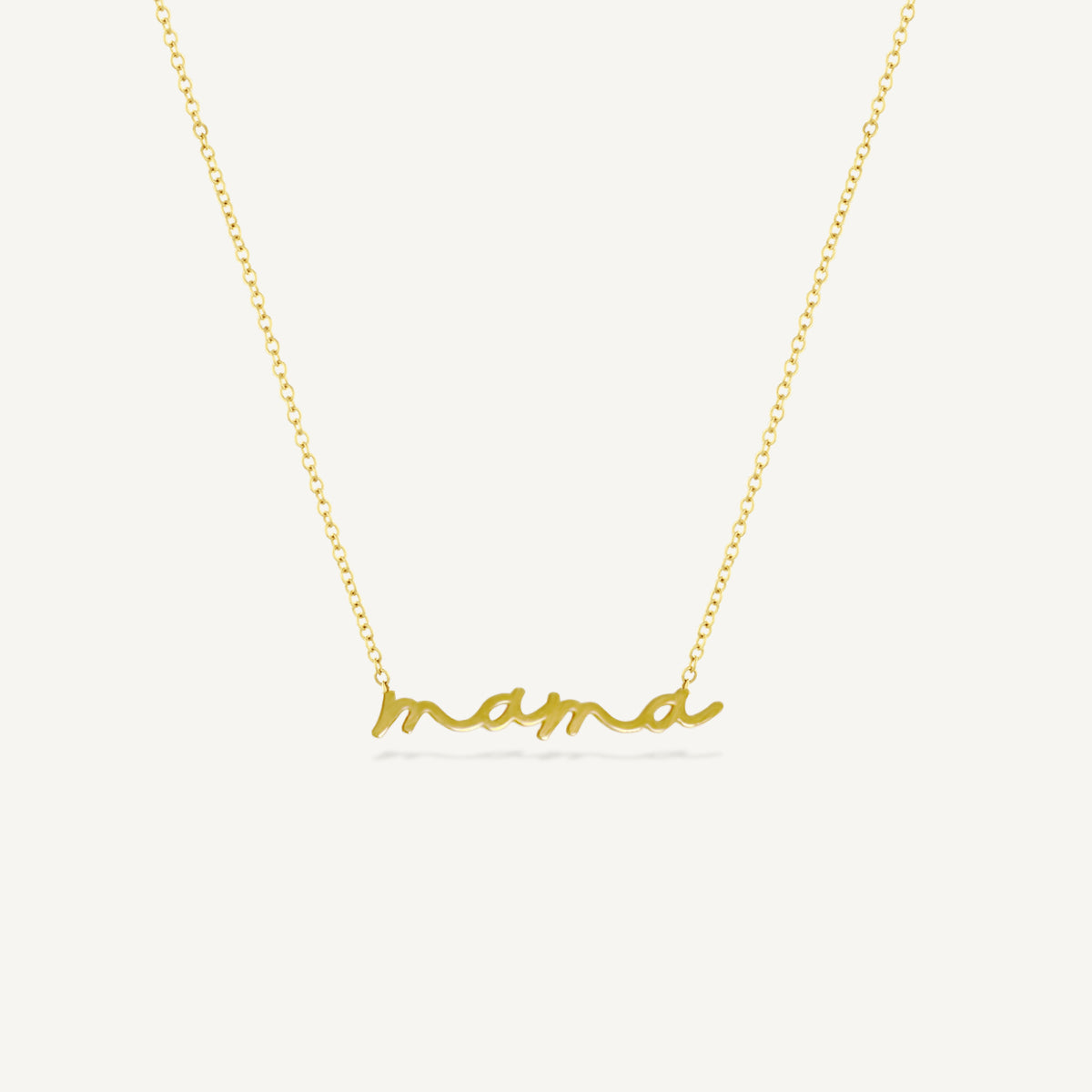 For Mama Script Necklace